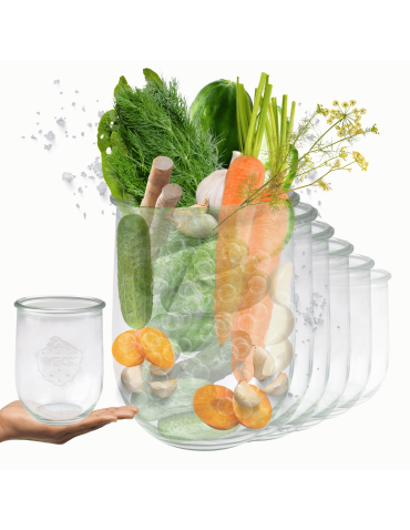 Słoiki Weck 1l słoiki szklane pojemniki TULIP na przetwory 12st 1062