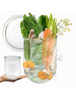 Słoik Weck 1l słoik szklany pojemnik TULIP wieko szklane 1szt 1062