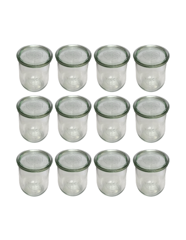Słoiki Weck 1l słoiki szklane pojemniki TULIP wieka szkło 12szt 1062 - product 2