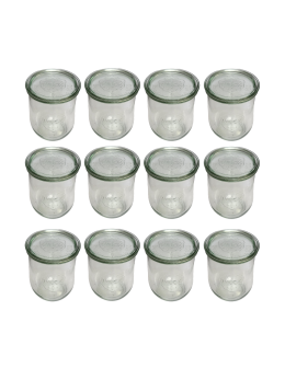 Słoiki Weck 1l słoiki szklane pojemniki TULIP wieka szkło 12szt 1062 - product 2
