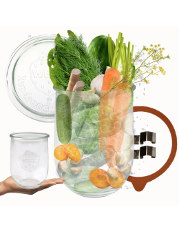 Słoik Weck 1062 1l do pieczenia TULIP żaroodporny zapinki wieko gumka 1szt