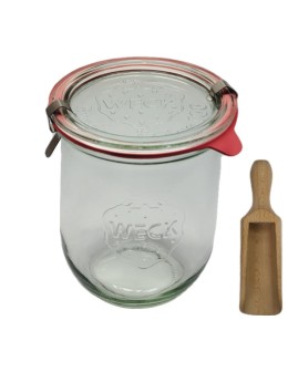 Słoik Weck 1l 1062ml ogórki TULIP miarka zapinki wieko gumka 1szt - product 2