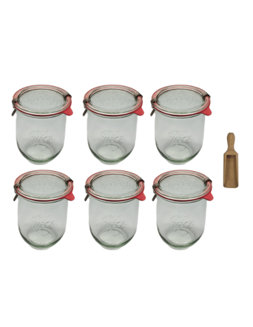 Słoiki Weck 1l 1062ml soki TULIP miarka spinki wieko gumka 6szt - product 2