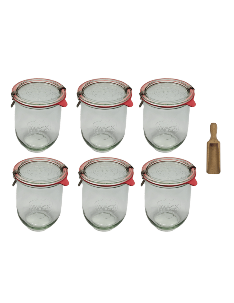 Słoiki weck - Słoiki Weck 1l 1062ml soki TULIP miarka spinki wieko gumka 6szt - product b2b.wamar.biz 2