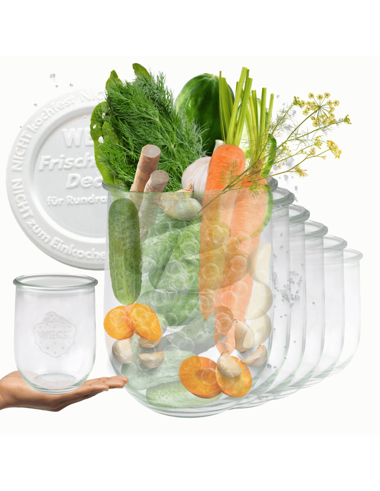 Słoiki weck - Słoiki Weck 1l TULIP do sypkich produktów plastik wieka 6szt 1062 - product b2b.wamar.biz 1