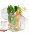 Słoiki Weck 1062ml 1l TULIP do kawy herbaty  weki plastikowe wieka 12szt