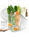 Słoiki Weck 1062ml 1l TULIP sypkie produkty plastikowe wieka MIARKA 12szt