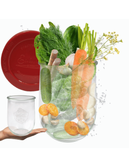 Słoik Weck 1l na soki TULIP szczelne silikonowe wieko 1szt 1062