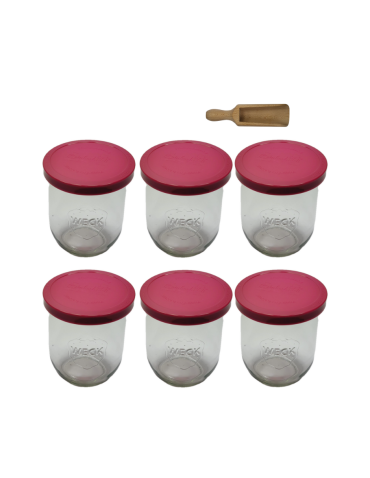 Słoiki Weck 1062ml 1l weki wek TULIP szczelne silikonowe wieko 6szt miarka - product 2