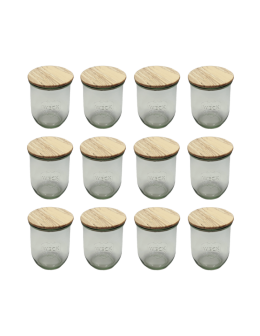 Słoiki Weck 1l przetwory TULIP drewniane wieka z gumką 12szt 1062 - product 2