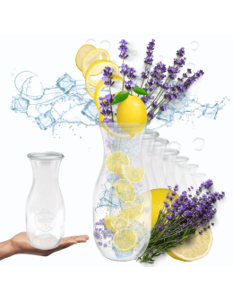 Karafki 1062ml Weck 1L 6szt do wody wina soku napoju butelka