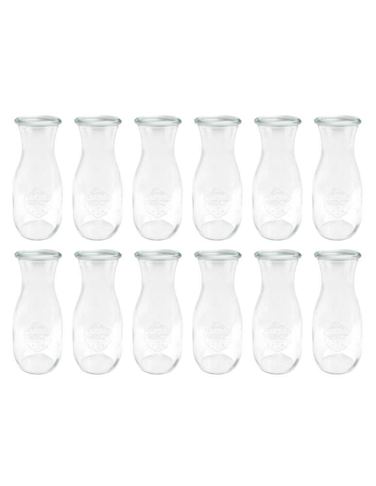 Słoiki weck - Karafki 1062ml Weck 1L 12szt do wody wina soku napoju butelka - product b2b.wamar.biz 2