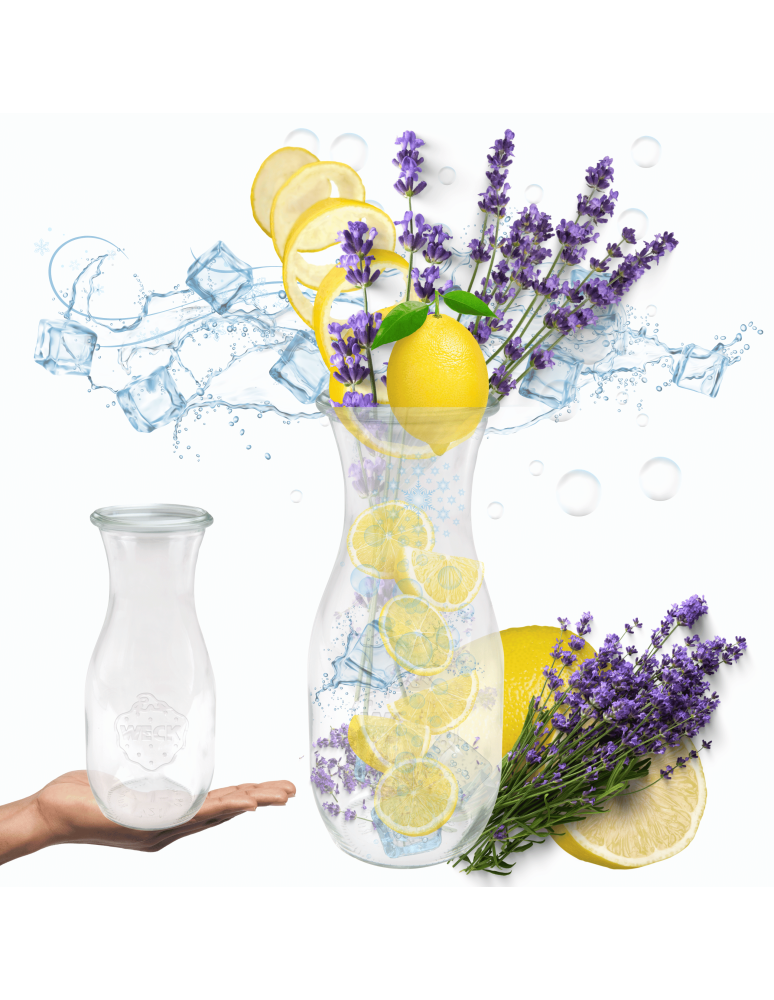Słoiki weck - Karafka 1062ml Weck 1L 1szt do wody wina soku napoju butelka - product b2b.wamar.biz 1