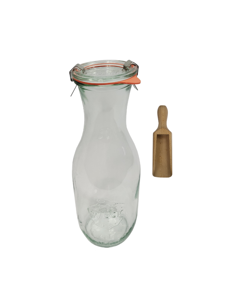 Słoiki weck - Karafka 1062ml Weck 1L miarka zapinki wieko gumka 1szt do wody wina soku - product b2b.wamar.biz 2