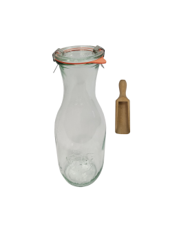 Karafka 1062ml Weck 1L miarka zapinki wieko gumka 1szt do wody wina soku - produkt 2