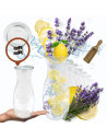 Karafki 1062ml Weck 1L miara spinki wieko gumka 12szt do wody wina soku