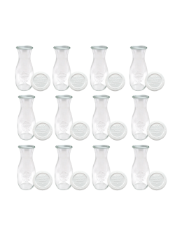 Karafki 1062ml Weck 1L weki plastikowe wieka 12szt do wody wina soku - product 2