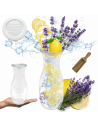 Karafka 1062ml Weck 1L plastikowe wieko MIARKA 1szt do wody wina soku