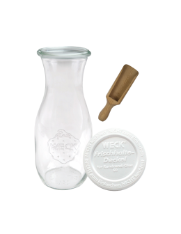 Karafka 1062ml Weck 1L plastikowe wieko MIARKA 1szt do wody wina soku - product 2