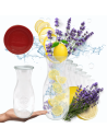 Karafki 1062ml Weck 1L szczelne silikonowe wieka 12szt butelka