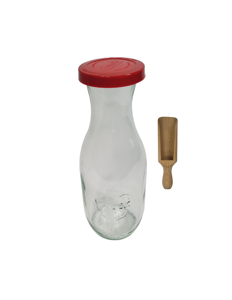Słoiki weck - Karafka 1062ml Weck 1L silikonowe wieko 1szt miarka butelka - produkt b2b.wamar.biz 2