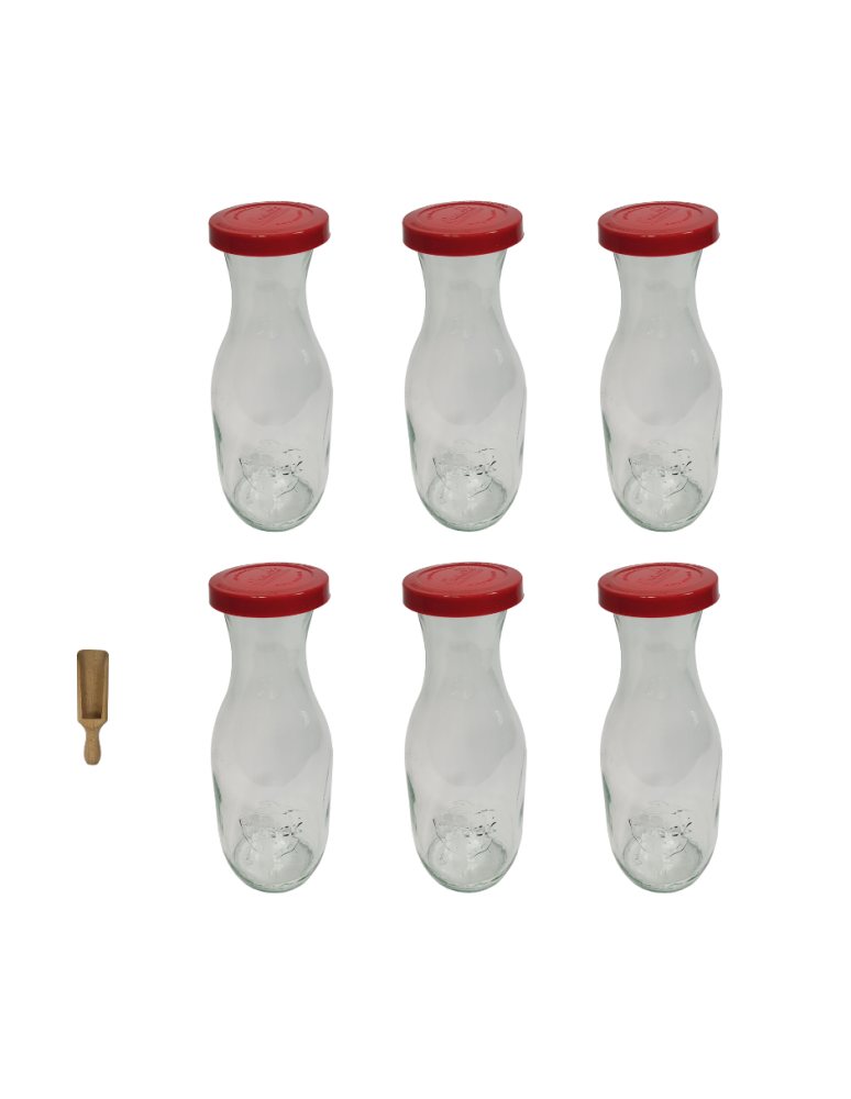 Słoiki weck - Karafki 1062ml Weck 1L szczelne silikonowe wieko 6szt miarka - product b2b.wamar.biz 2