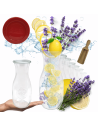Karafki 1062ml Weck 1L szczelne silikonowe wieko 12szt miarka