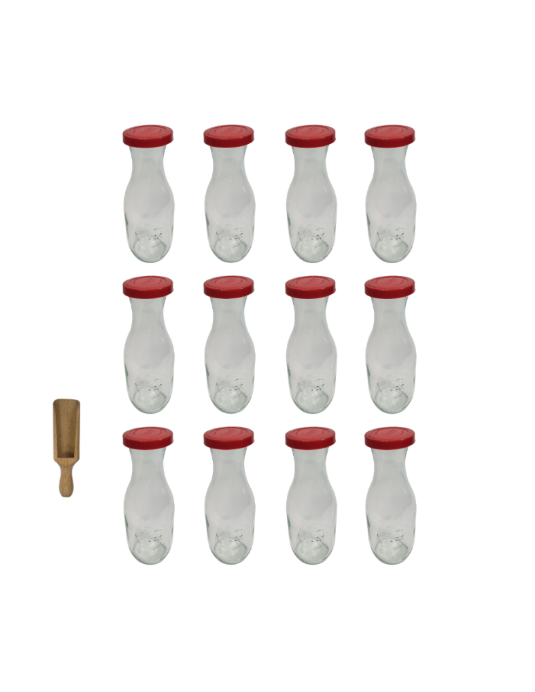Słoiki weck - Karafki 1062ml Weck 1L szczelne silikonowe wieko 12szt miarka - product b2b.wamar.biz 2