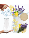 Karafki 1062ml Weck 1L szczelne drewniane wieka 6szt butelka