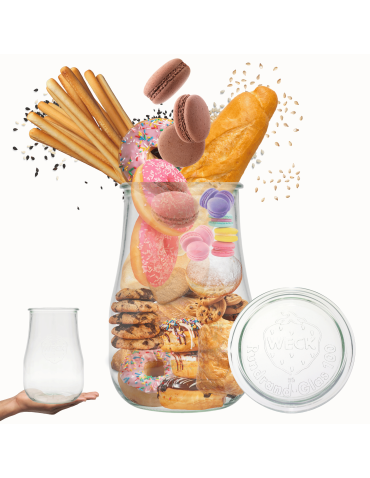 Słoik Weck 1,75l słoik wazon TULIP wieko szklane 1szt 1750ml słoje słój