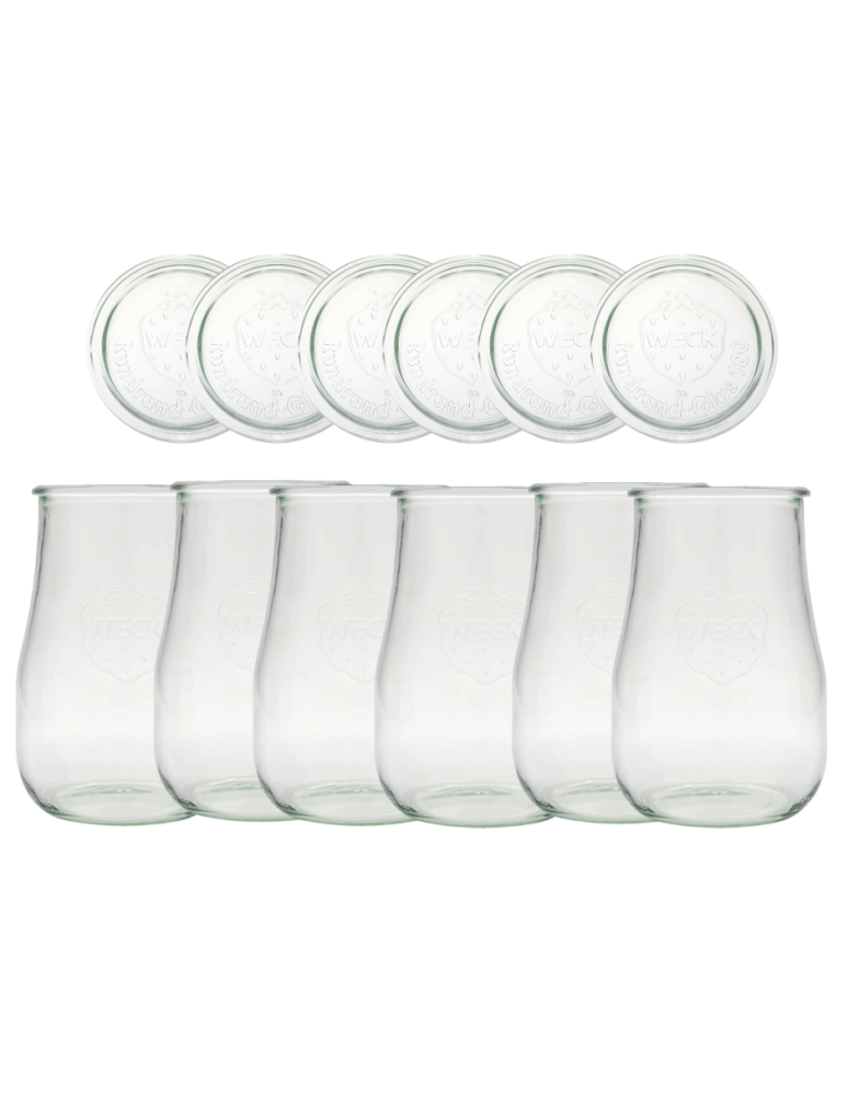 Słoiki weck - Słoiki Weck 1,75l słoiki wazon TULIP wieka szklane 6szt butelki 1750ml weki - product b2b.wamar.biz 2