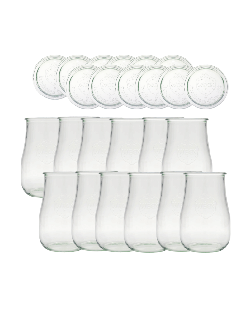 Słoiki weck - Słoiki Weck 1,75l słoiki wazon TULIP wieka szkło 12szt butelki słoje 1750ml - product b2b.wamar.biz 2