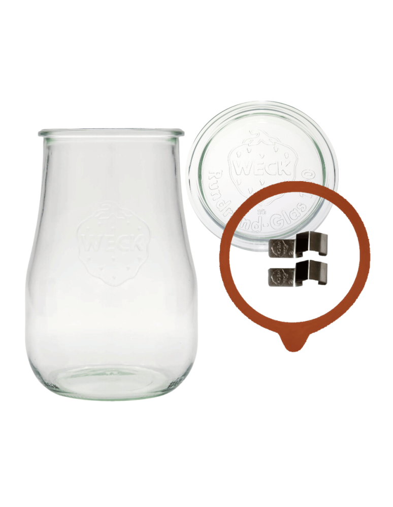 Słoiki weck - Słoik Weck 1,75l wazon TULIP zapinki wieko gumka 1szt do pieczenia 1750ml - product b2b.wamar.biz 2