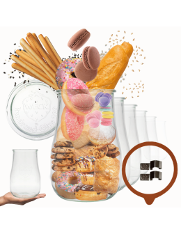 Słoiki Weck 1,75l 1750ml TULIP żaroodporne zapinki wieko gumka 6szt słoik