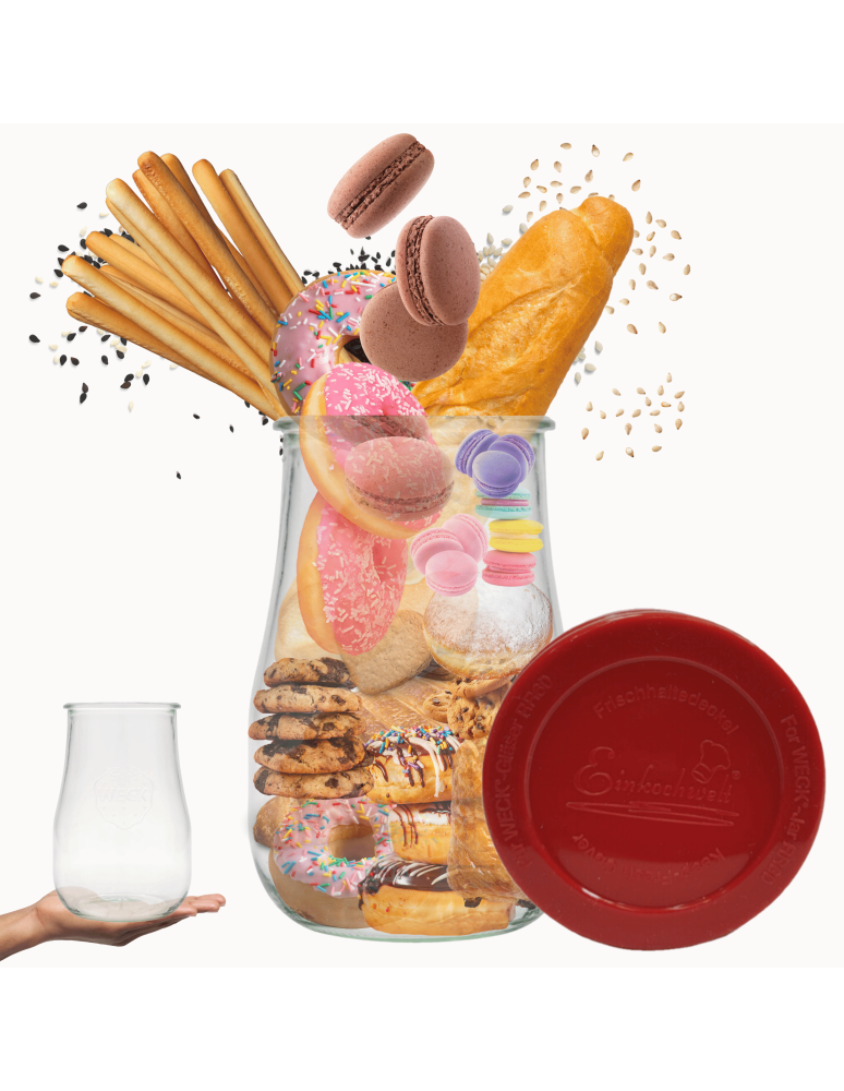 Słoiki weck - Słoik Weck 1750ml 1,75l wazon TULIP szczelne silikonowe wieko 1szt TRWAŁE - product b2b.wamar.biz 1