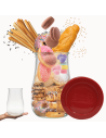 Słoik Weck 1750ml 1,75l wazon TULIP szczelne silikonowe wieko 1szt TRWAŁE