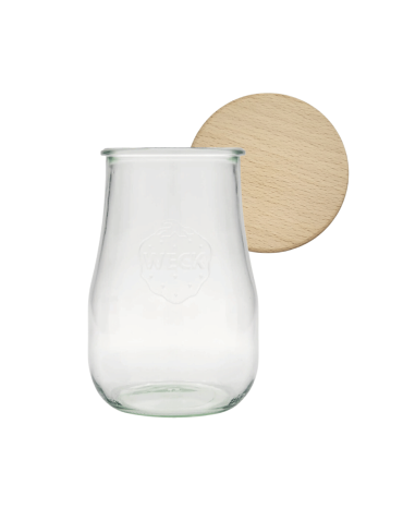 Słoik Weck 1750ml 1,75l butelka TULIP żaroodporny drewniane wieko 1szt weki - product 2