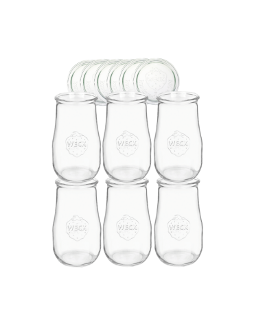Słoiki Weck 2,7l słoiki wazon TULIP wieka szklane 6szt butelki 2700ml słoik - product 2