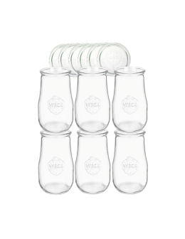 Słoiki Weck 2,7l słoiki wazon TULIP wieka szklane 6szt butelki 2700ml słoik - produkt 2