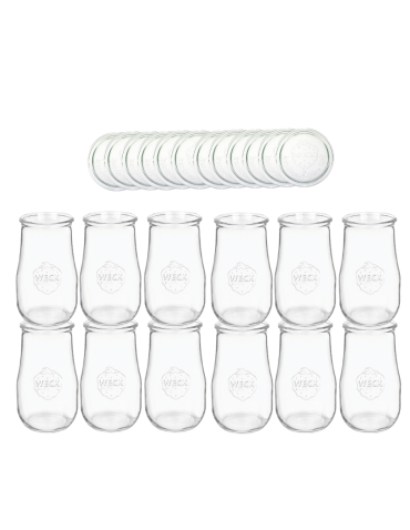 Słoiki Weck 2,7l słoiki wazon TULIP wieka szkło 12szt butelki słoik 2700ml - product 2