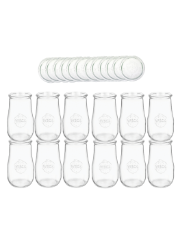 Słoiki Weck 2,7l słoiki wazon TULIP wieka szkło 12szt butelki słoik 2700ml - product 2