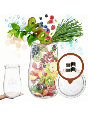 Słoik Weck 2,7l wazon TULIP żaroodporny zapinki wieko gumka 1szt 2700 słój