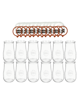 Słoiki Weck 2,7l wazon TULIP żaroodporne zapinki wieko gumka 12szt 2700ml - product 2