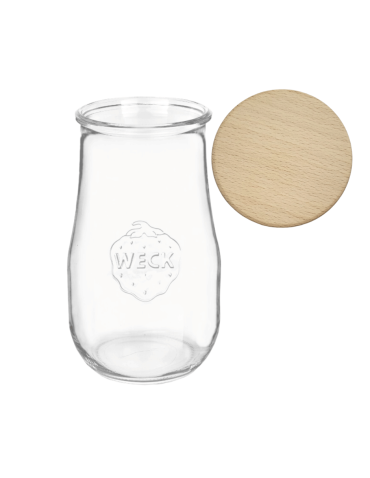 Słoik Weck 2,7l 2700ml butelka TULIP żaroodporny drewniane wieko 1szt słoje - product 2