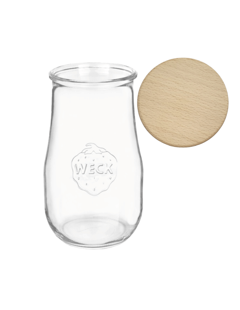 Słoiki weck - Słoik Weck 2,7l 2700ml butelka TULIP żaroodporny drewniane wieko 1szt słoje - produkt b2b.wamar.biz 2