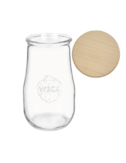 Słoik Weck 2,7l 2700ml butelka TULIP żaroodporny drewniane wieko 1szt słoje - product 2