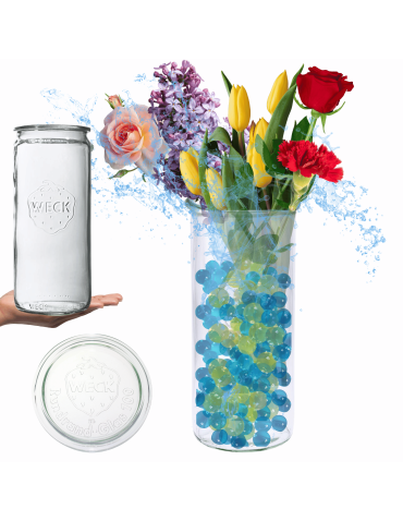 Słoik Weck 1575ml 1,575l słoik wazon MOLD wieko szklane 1szt CYLINDER słoik