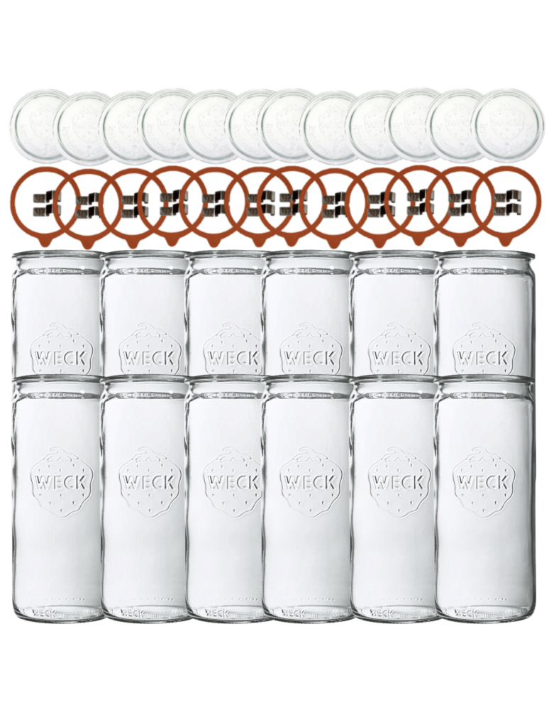 Słoiki weck - Słoiki Weck 1575ml 1,575l MOLD żaroodporne zapinki wieko gumka 12szt CYLINDER - product b2b.wamar.biz 2