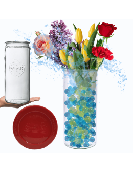 Słoik Weck 1575ml 1,575l wazon MOLD szczelne silikonowe wieko 1szt CYLINDER