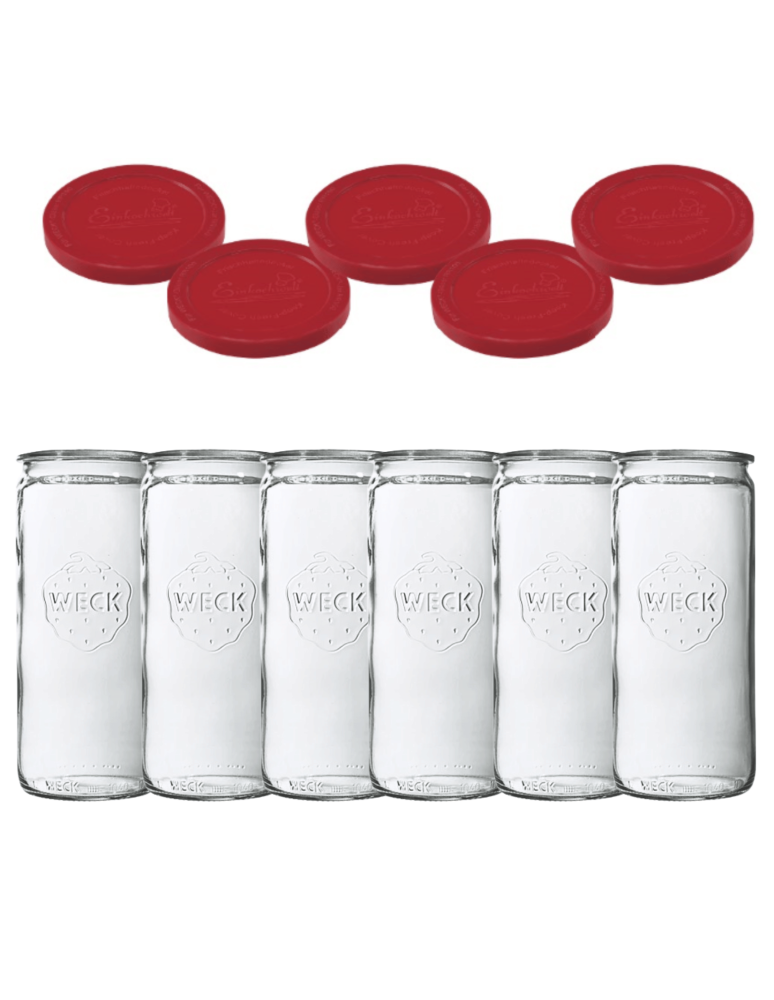 Słoiki weck - Słoiki Weck 1575ml 1,575l wazon MOLD szczelne silikonowe wieka 6szt CYLINDER - product b2b.wamar.biz 2